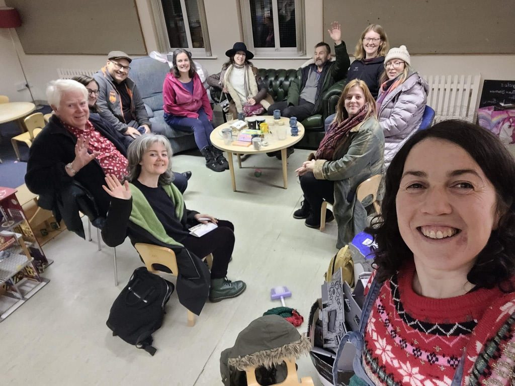 Zero Waste Crew smiling and sitting on comfy chairs